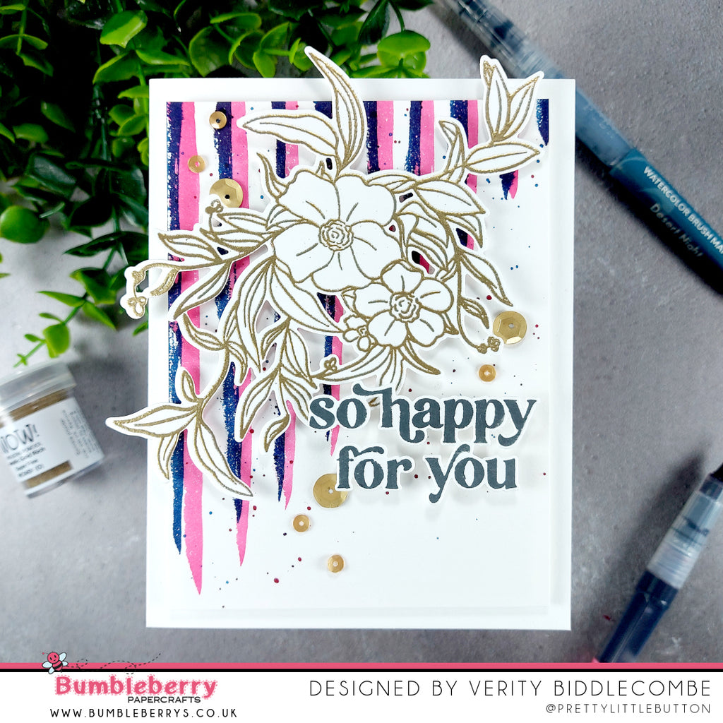 Quick abstract background with Watercolour Brush pens | Altenew