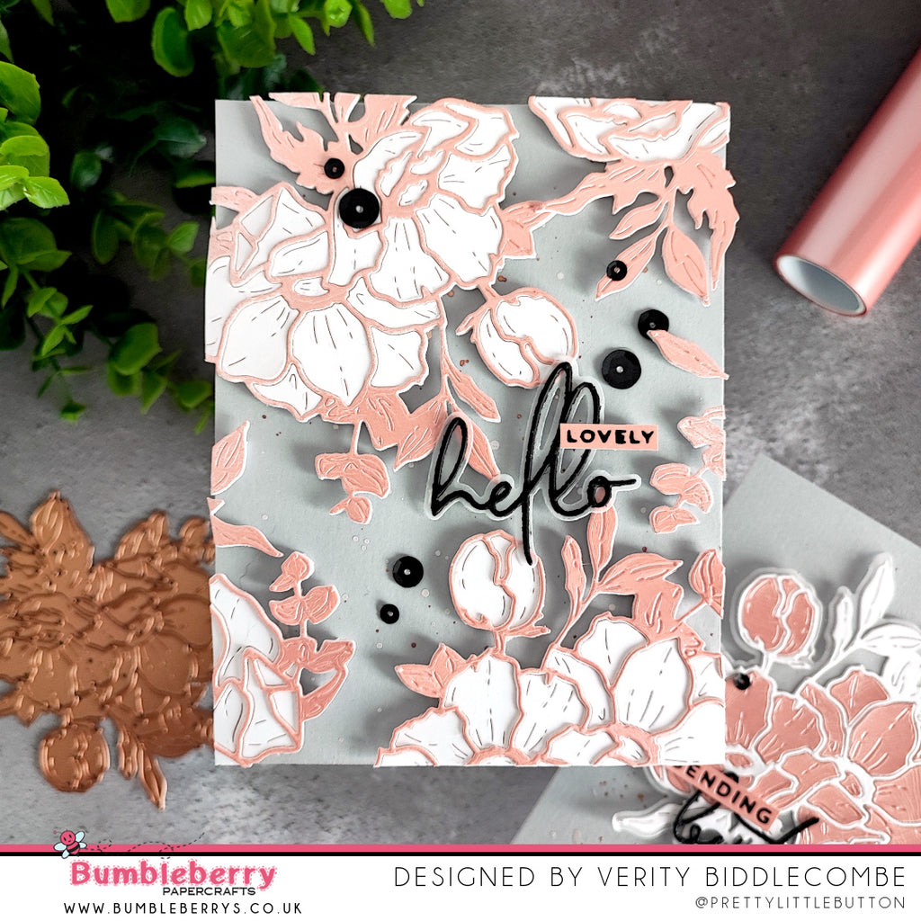 Creating foiled panels to die-cut from