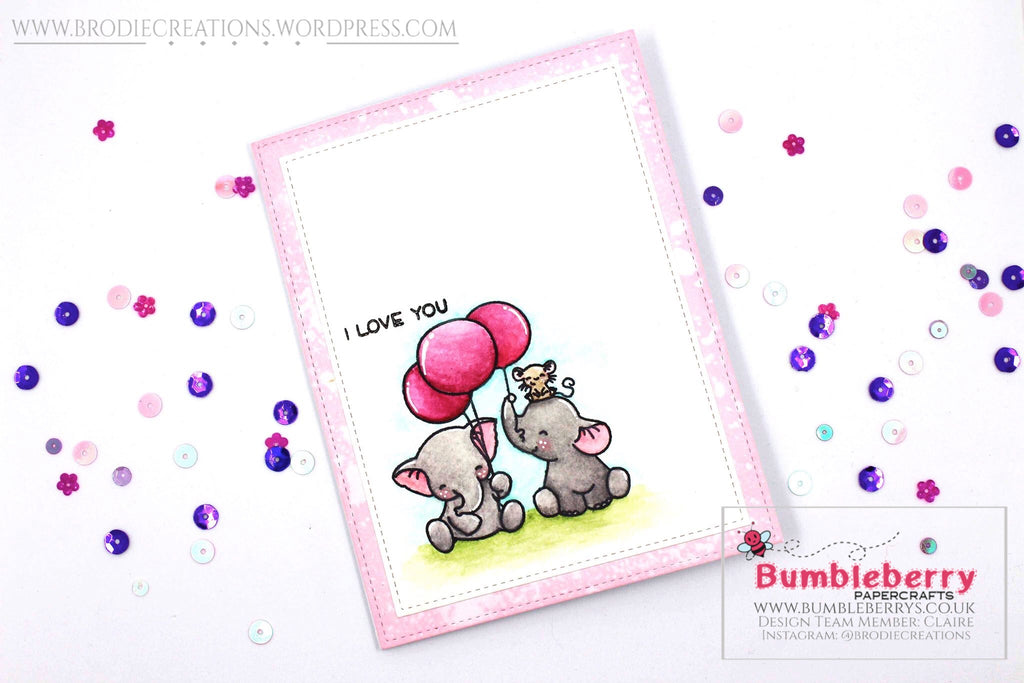 Simple Watercolour Card Using Mama Elephant's "Flying With Friends" Stamp Set!