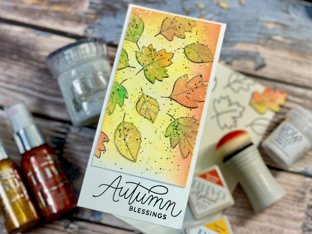 Falling Leaves with Pretty Pink Posh