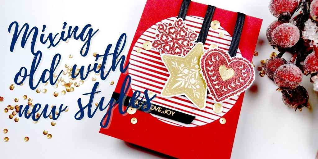 Mixing old stamps with new styles