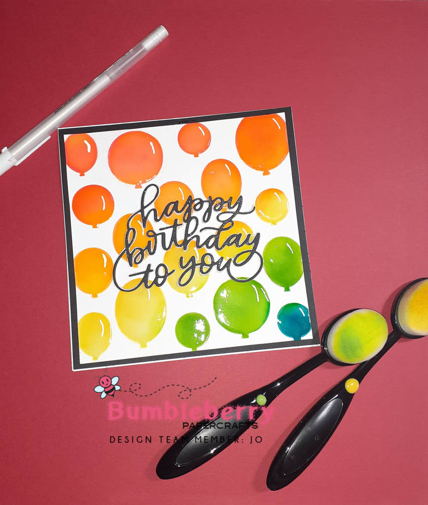 Working With Two New Company's To Bumbleberry's, Catherine Pooler And Pretty, Pink, Posh. For A Super Quick Birthday Card. 