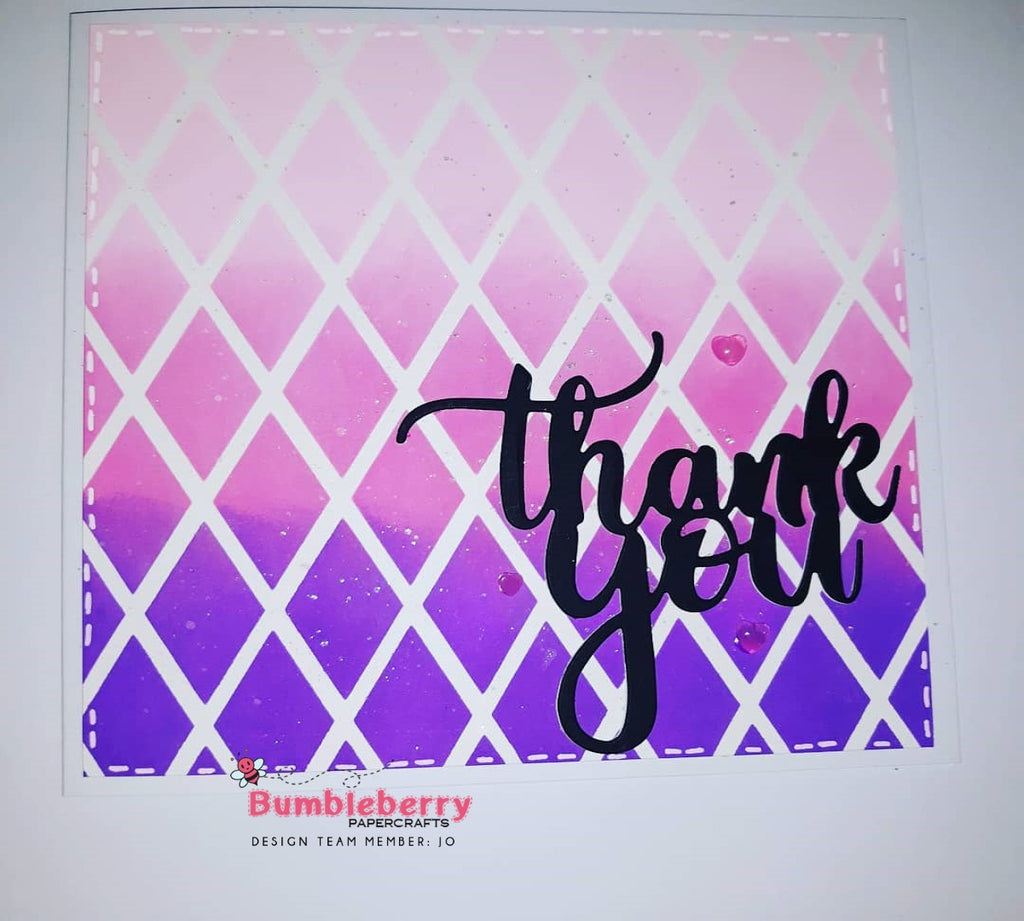 Creating Ombre Patterned  Backgrounds With Stencils