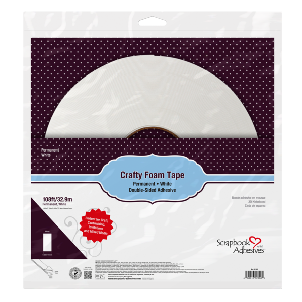 Crafty Foam Tape Roll White - 5"x108'