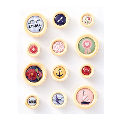 Bayfair Button Embellishments from Rosie's Studio*