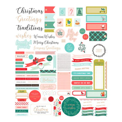 Oh Joyful Day Cardstock Diecut Ephemera - Sentiments*
