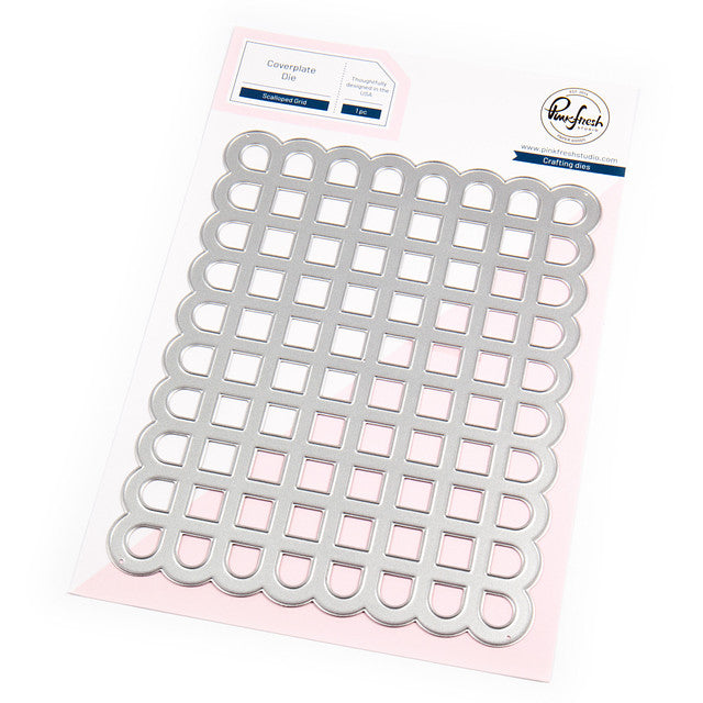 Scalloped Grid Coverplate die