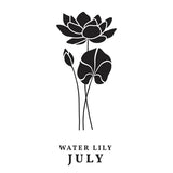 July Water Lily Press Plates from the Florals Through the Year Collection