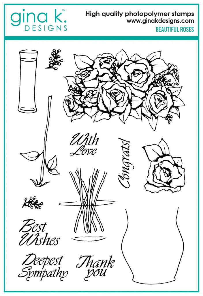 Beautiful Roses Stamps