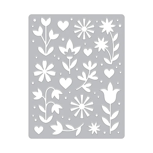 Flower and Hearts Cover Plate (F)