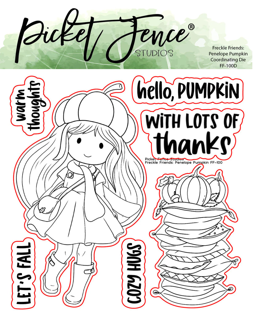 Freckle Friends: Penelope Pumpkin Die 4x4*