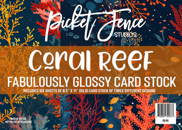 Fabulously Glossy Card Stock - Coral Reef*