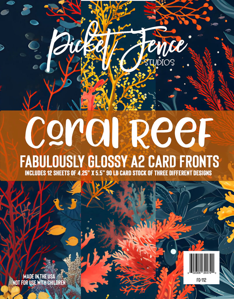 Fabulously Glossy A2 Card Fronts - Coral Reef*