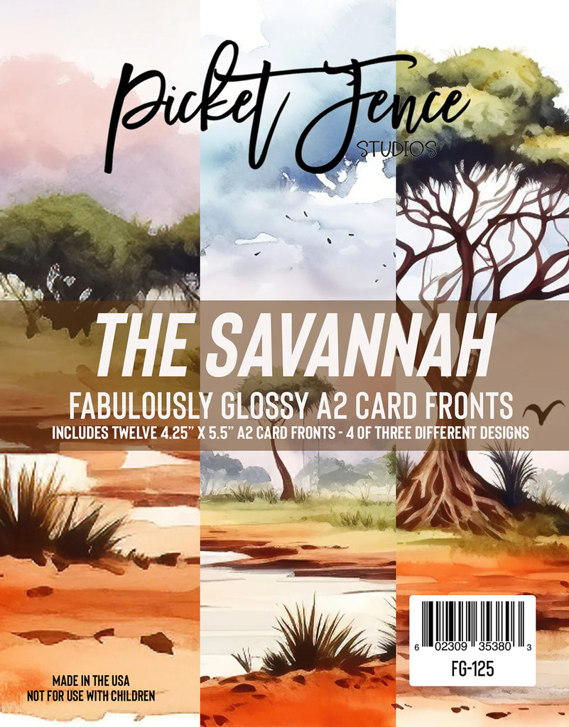 Fabulously Glossy A2 Card Fronts - The Savannah*