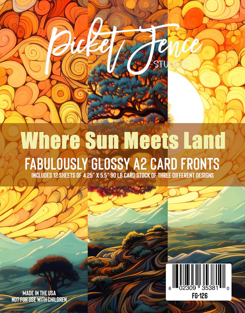 Fabulously Glossy A2 Card Fronts - Where Sun Meets Land*