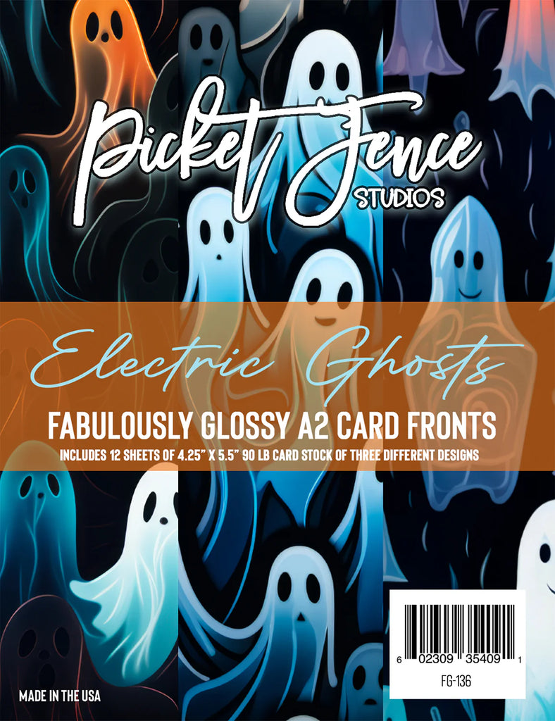 Fabulously Glossy A2 Card Fronts (12 pk)-Electric Ghosts*