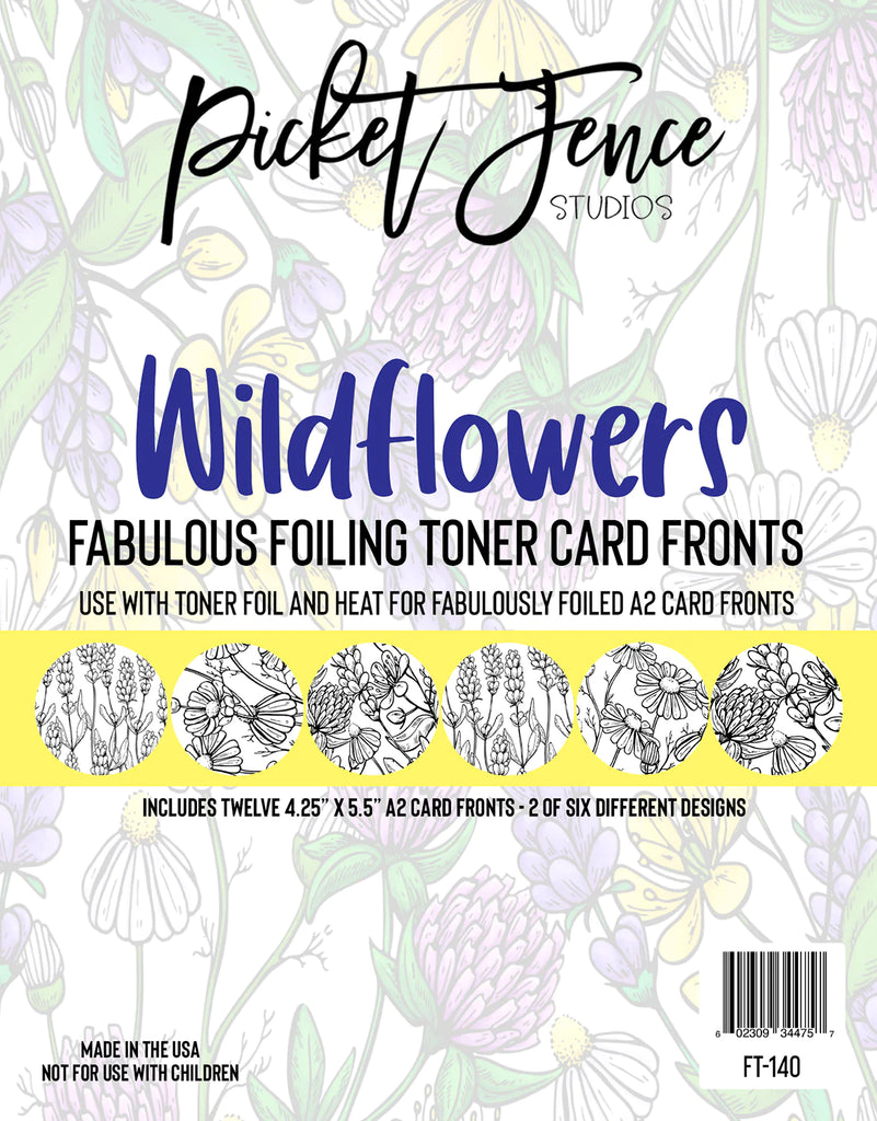 Fabulous Foiling Toner A2 Card Fronts - Wildflowers*