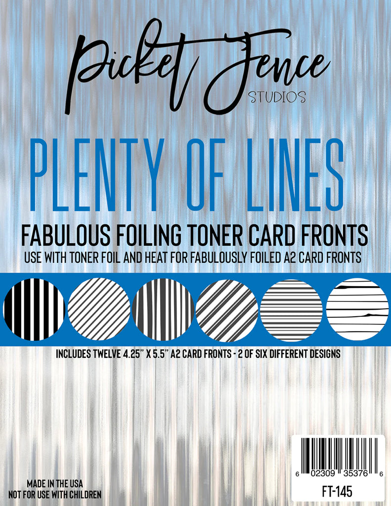 Fabulous Foiling Toner A2 Card Fronts - Plenty of Lines*