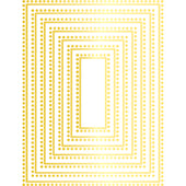 Rectangle Dot Border Foil Plate