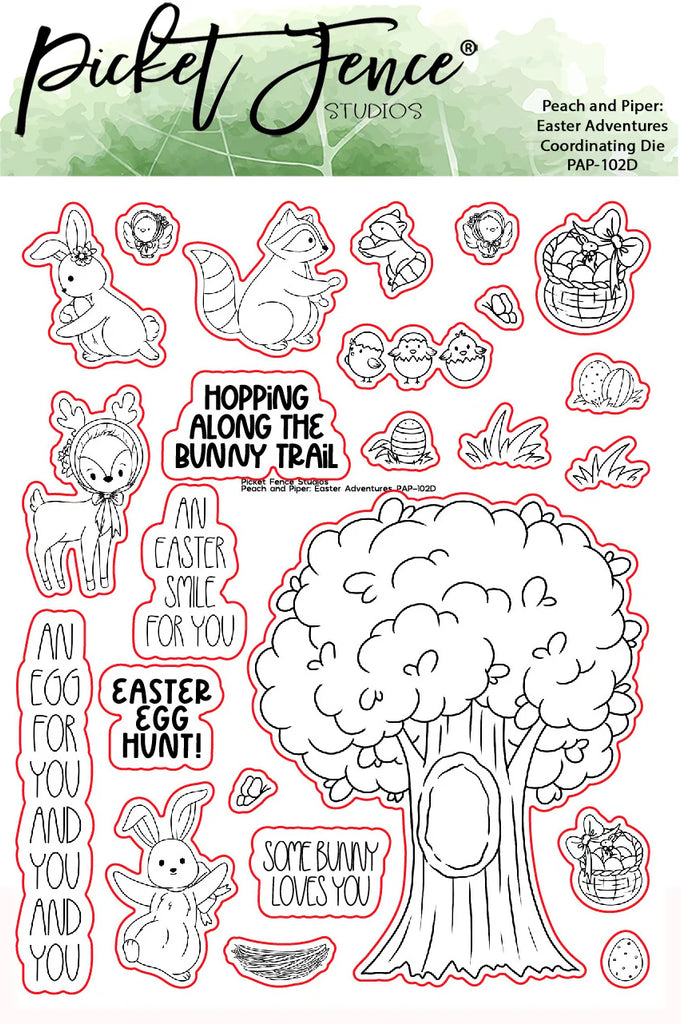Peach and Piper: Easter Adventures Coordinating Die Set*