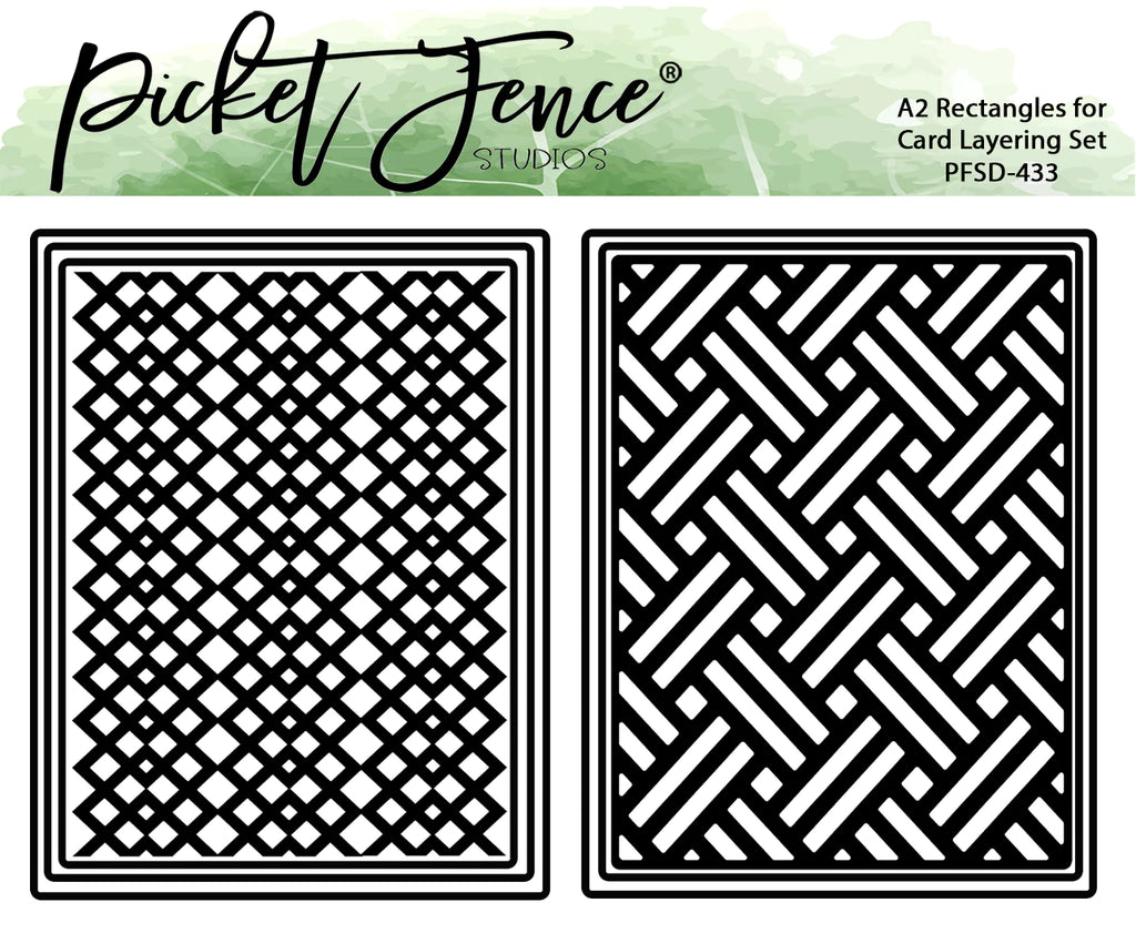A2 Rectangles for Card Layering Set*