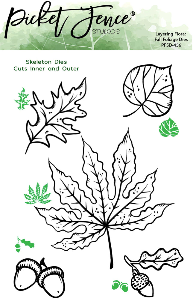 Layering Flora: Fall Foliage Dies (Die size various)*