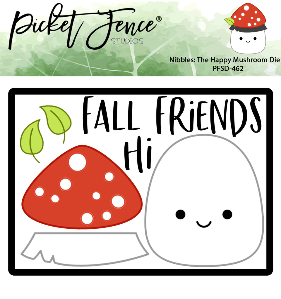 Nibbles: The Happy Mushroom Die (Die size 3.45 x 2.42)*