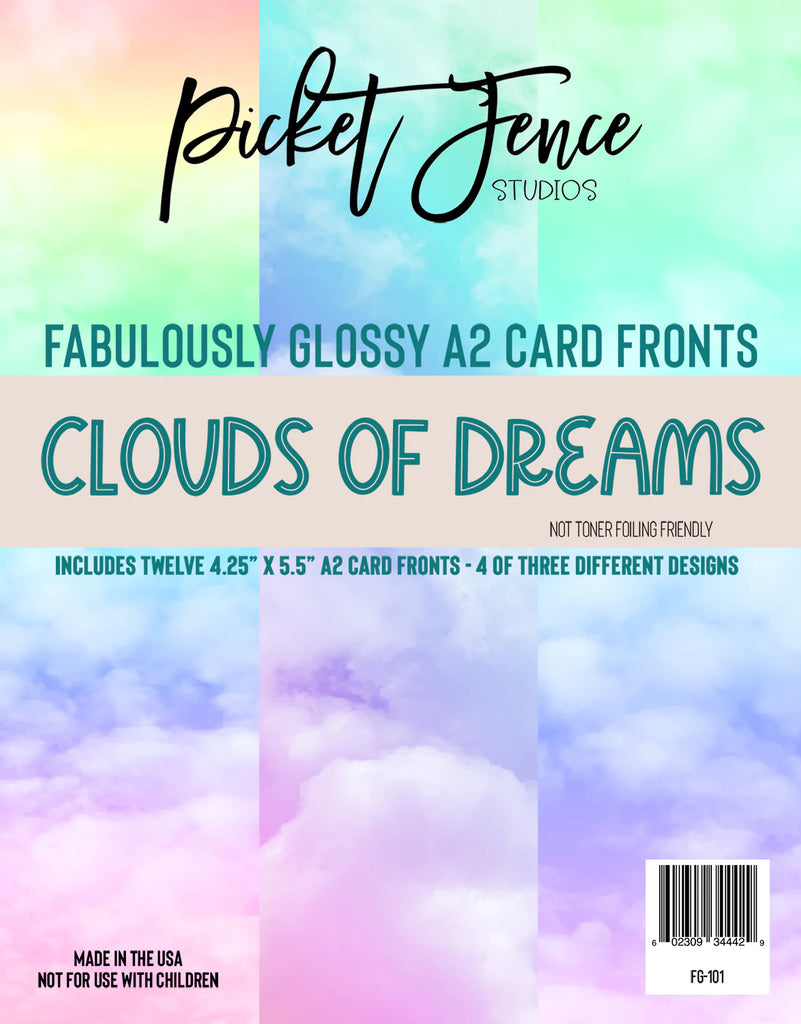 Fabulously Glossy A2 Card Fronts - Clouds of Dreams*