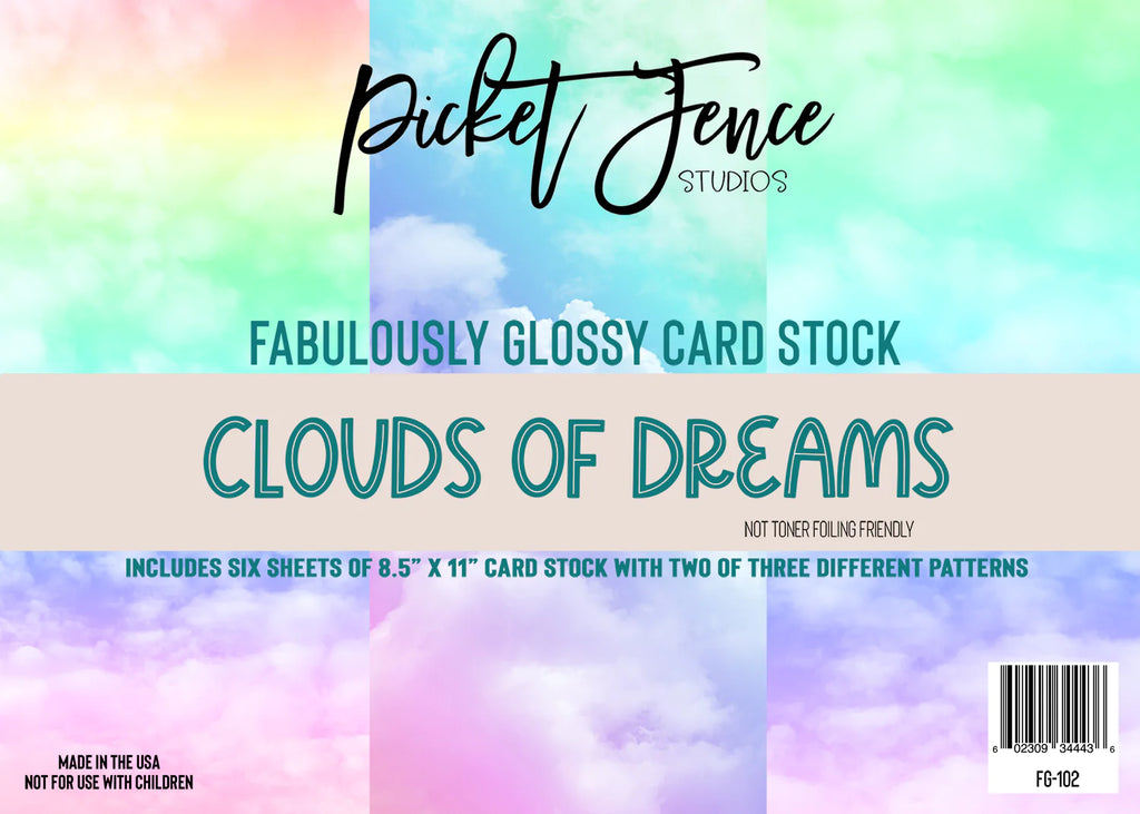Fabulously Glossy Card Stock - Clouds of Dreams*