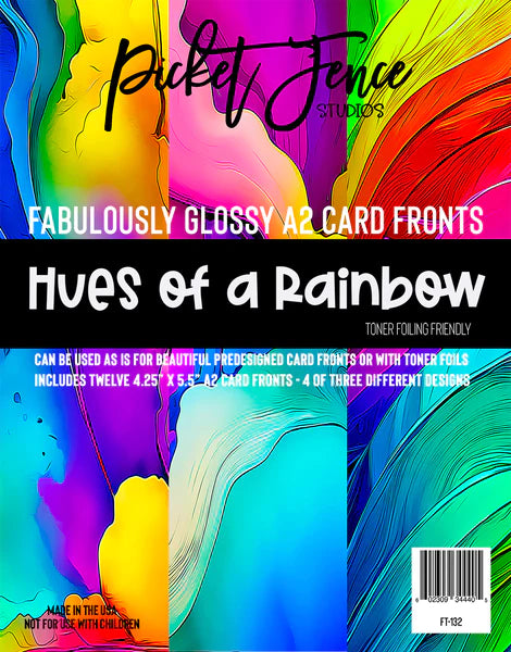 Fabulously Glossy A2 Card Fronts - Hues of a Rainbow*