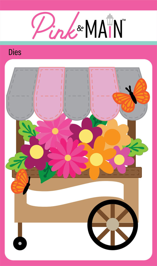 Flower Cart Pop Up Card Dies