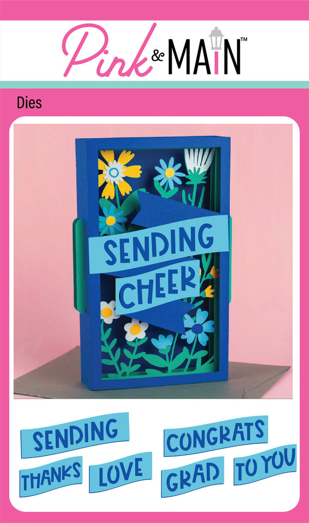 Layer Flowers Sentiments Pop Up Card Dies