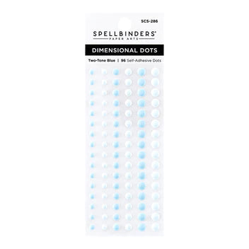 Dimensional Two Tone Blue Enamel Dots*