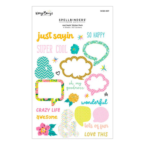 Just Sayin' Sticker Pack from the Just Sayin' Collection by Kelly Bangs*