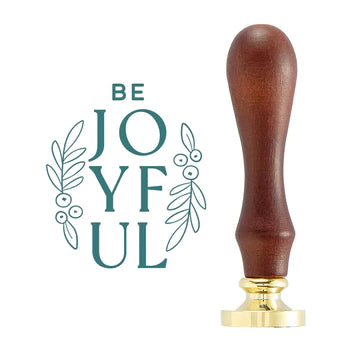 Be Joyful Wax Seal Stamp from De-Light-Ful Collection by Yana Smakula 0 from the De-Light-Ful Christmas Collection