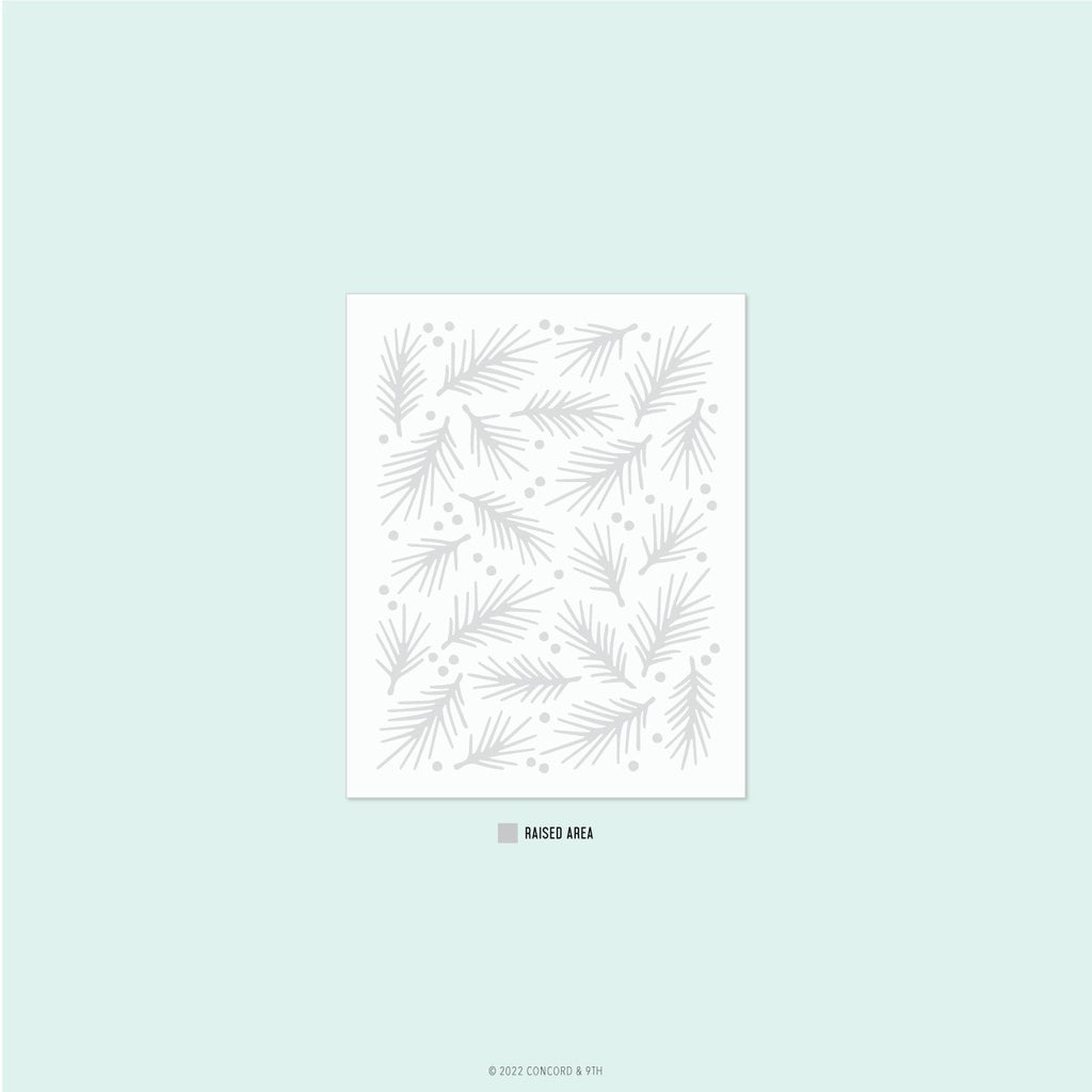 Berries & Boughs Embossing Folder