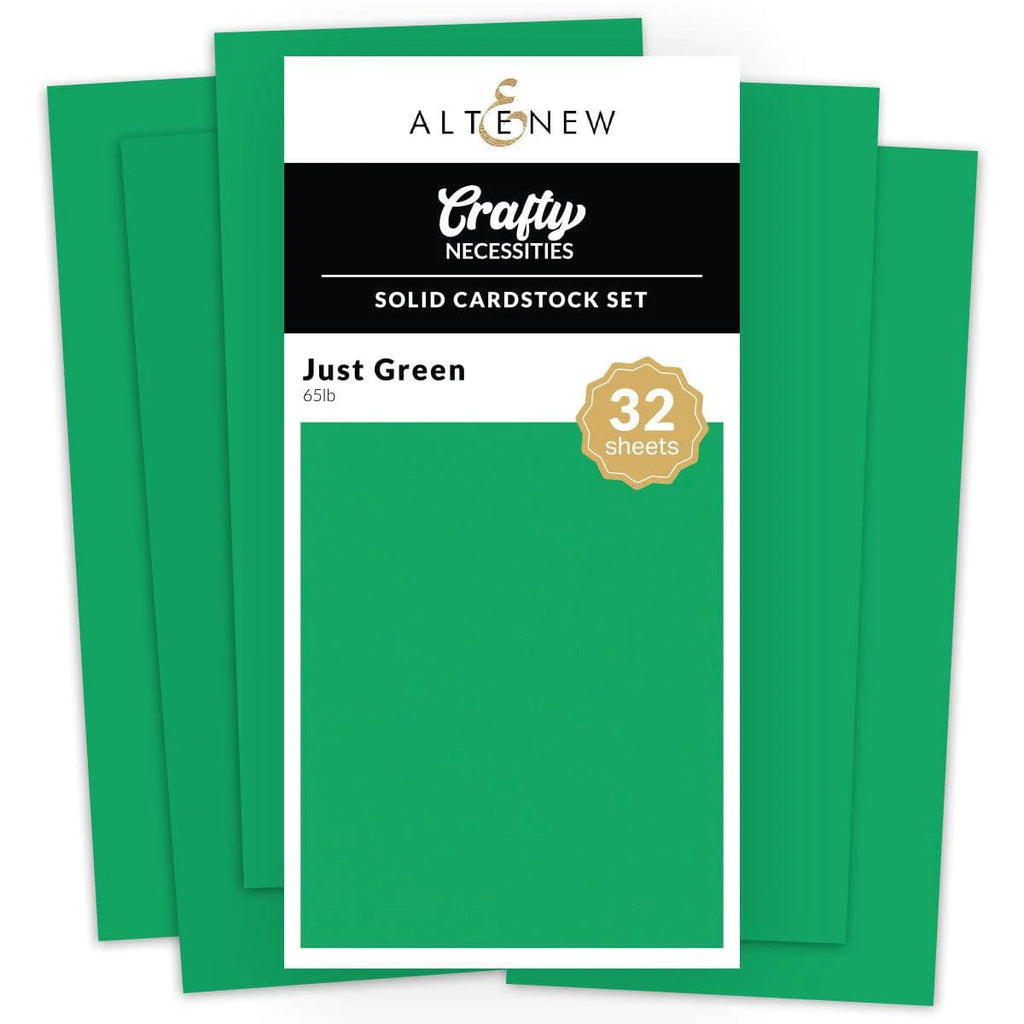 Solid Cardstock Set - Just Green (32 sheets/set)*