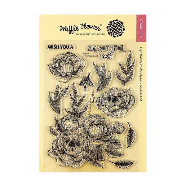 Peony Bouquet Stamp Set