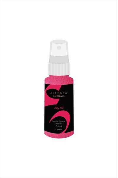 Ruby Red Metallic Shimmer Ink Spray*