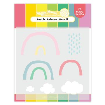 Rustic Rainbow Stencil