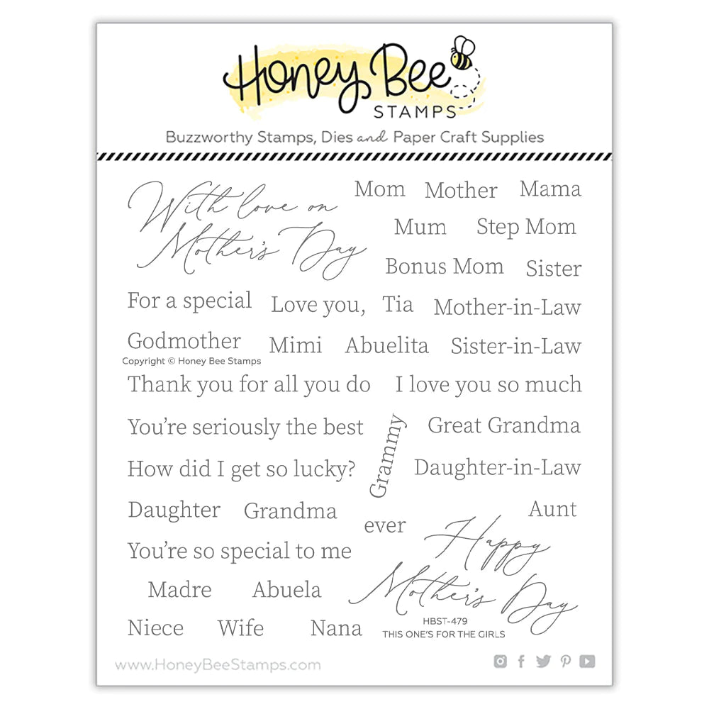 This One's For The Girls - 6x6 Stamp Set