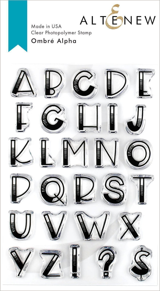 Ombre Alpha Stamp Set