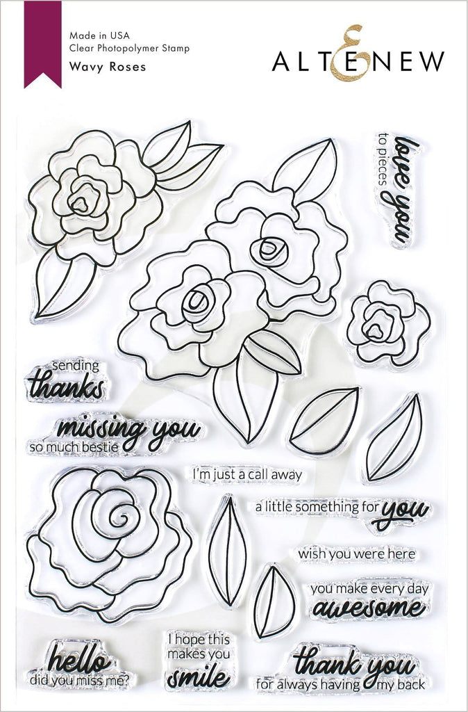 Wavy Roses Stamp Set - RETIRING