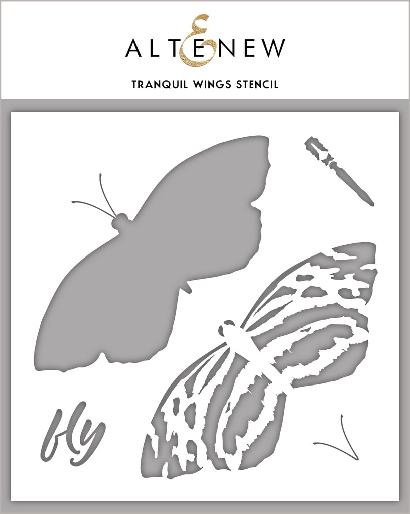 Tranquil Wings Stencil - RETIRING