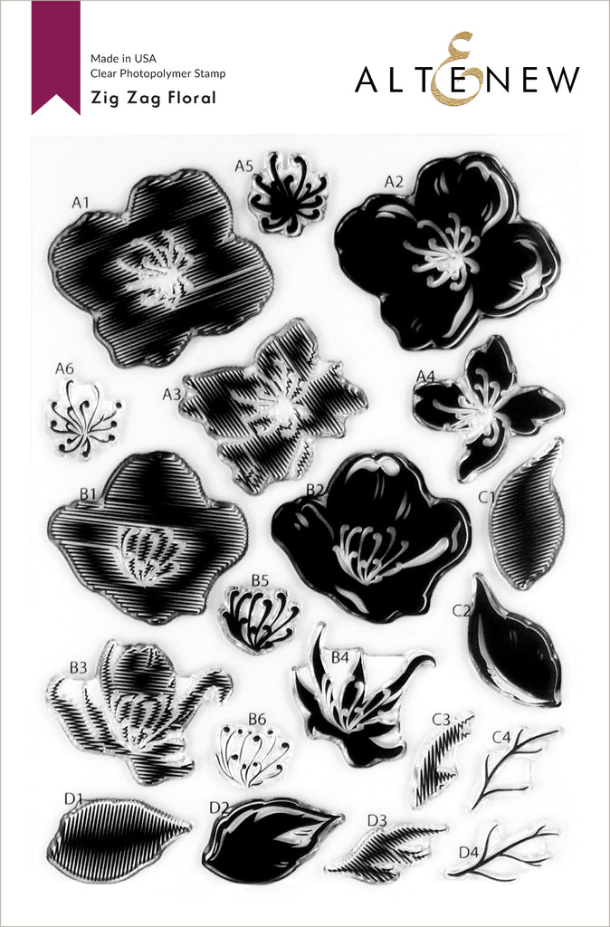 Zig Zag Floral Stamp Set - RETIRING