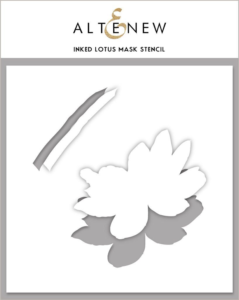 Inked Lotus Mask Stencil - RETIRING
