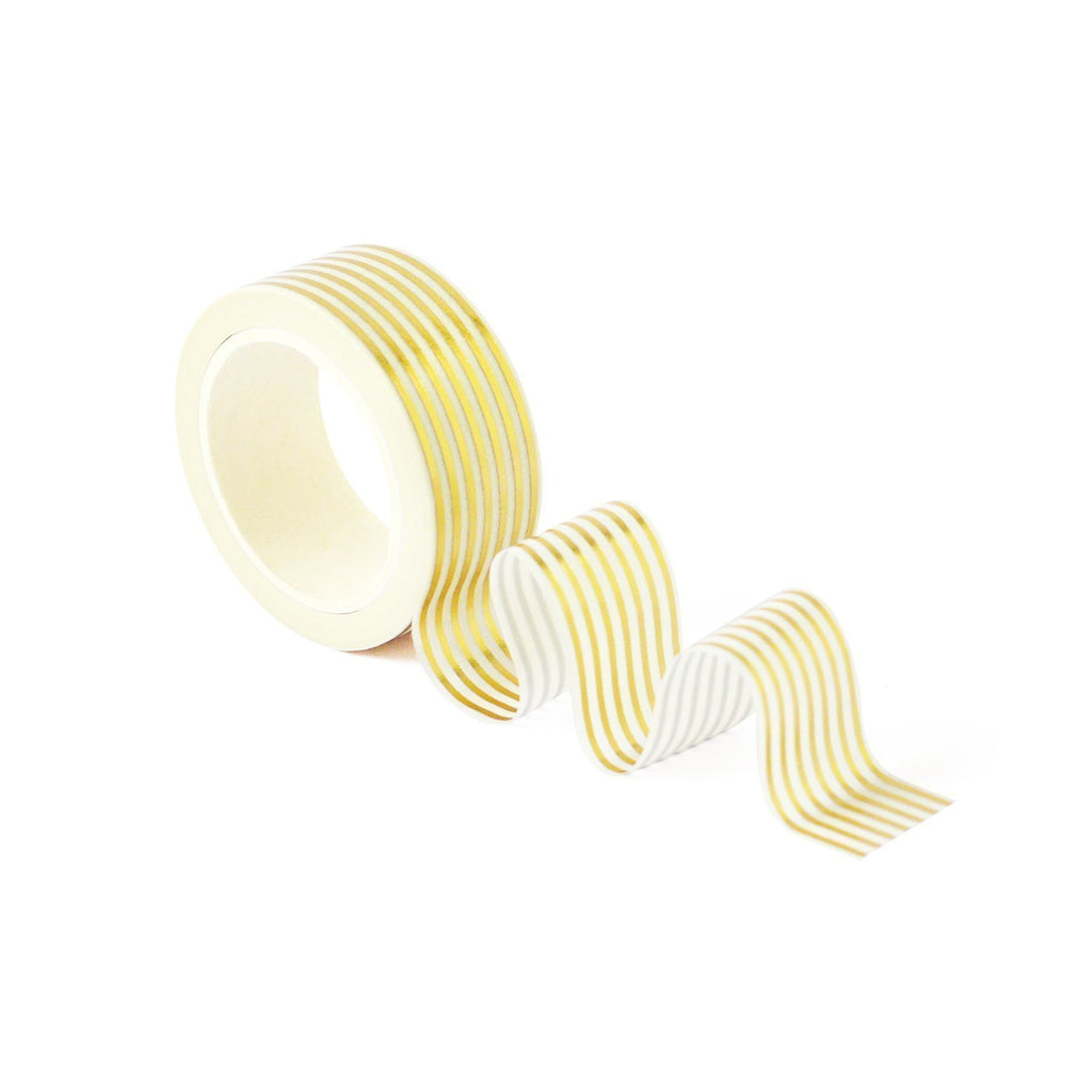 Gold Foil Pinstripe Washi Tape*