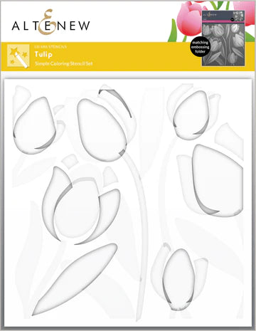 Tulip Simple Coloring Stencil Set (3 in 1)
