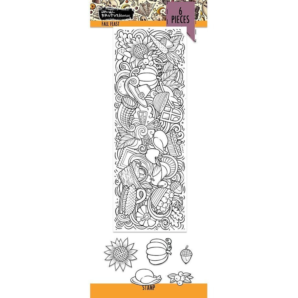 Fall Feast | 4 x 11 Slim Line Stamp Set*