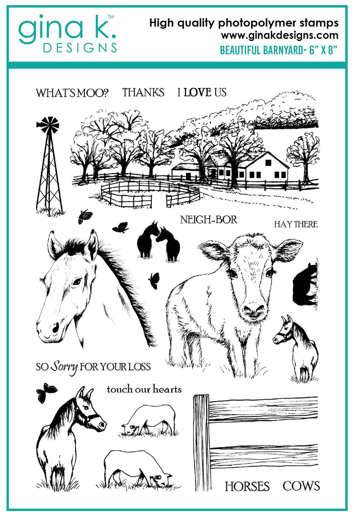 Beautiful Barnyard Stamp Set - RETIRING
